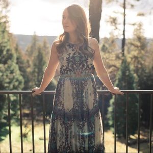 Anthropologie / Bhanuni by Jyoti Maxi Dress / Bridesmaid or Wedding Guest Dress